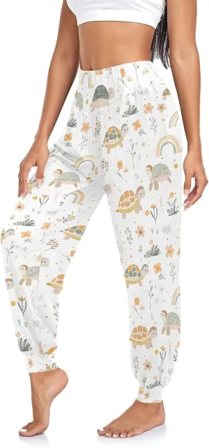 CHIFIGNO Yoga Pants for Women Harem Pants Sport Workout Pants Lightweight Lounge Pants
