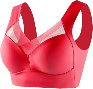 Comfort Wireless Bras for Women Push Up No Underwire Seamless Everyday Wear Bra Full Support Soft Bras Plus Size