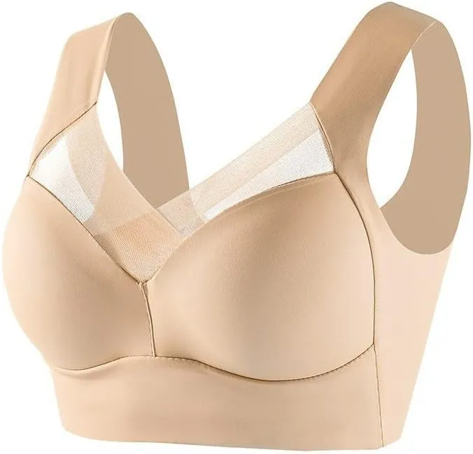Comfort Wireless Bras for Women Push Up No Underwire Seamless Everyday Wear Bra Full Support Soft Bras Plus Size