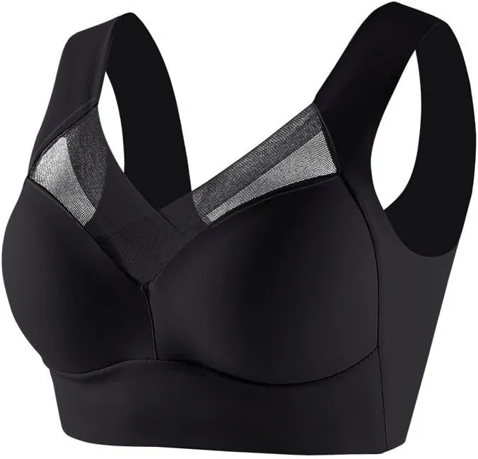 Comfort Wireless Bras for Women Push Up No Underwire Seamless Everyday Wear Bra Full Support Soft Bras Plus Size