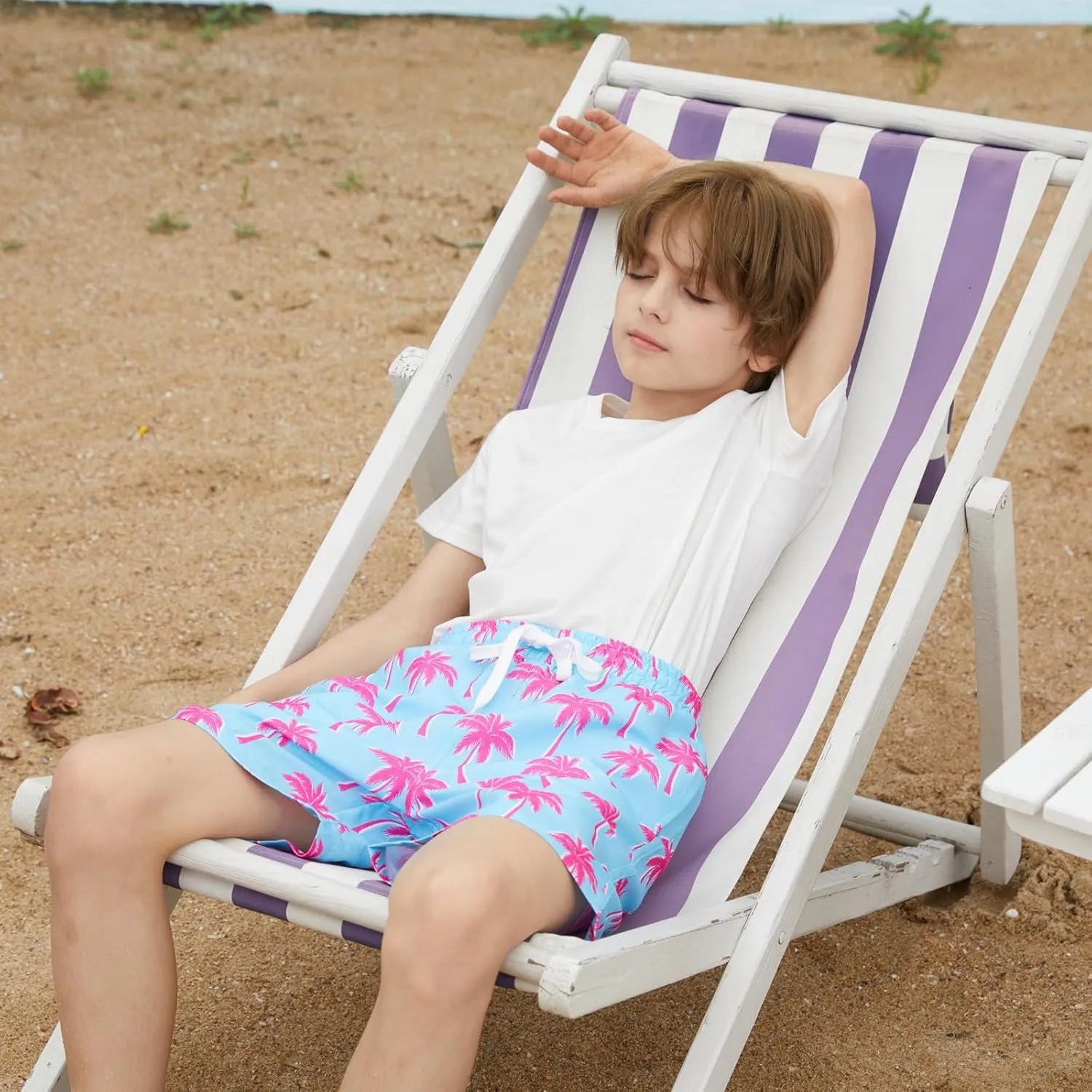Cozople 7-20T Boys Swim Trunks with Compression Liner Big Boys Quick Dry Bathing Suit Stretch 2 in 1 Beach Swimming Shorts