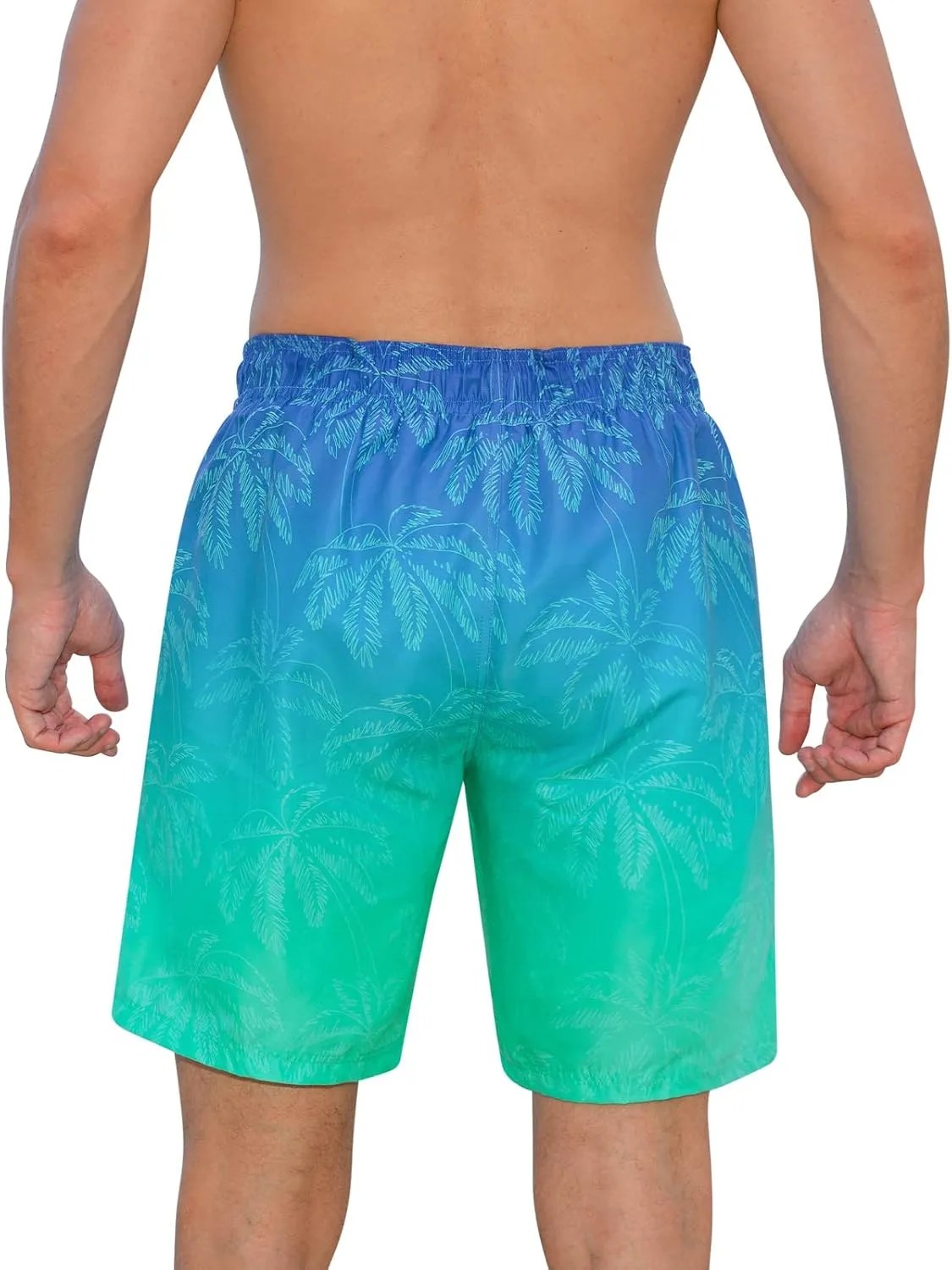Cozople Mens Swimming Trunks with Compression Liner Swim Shorts 7 inch Quick Dry Bathing Suit Anti Chafe Boardshorts