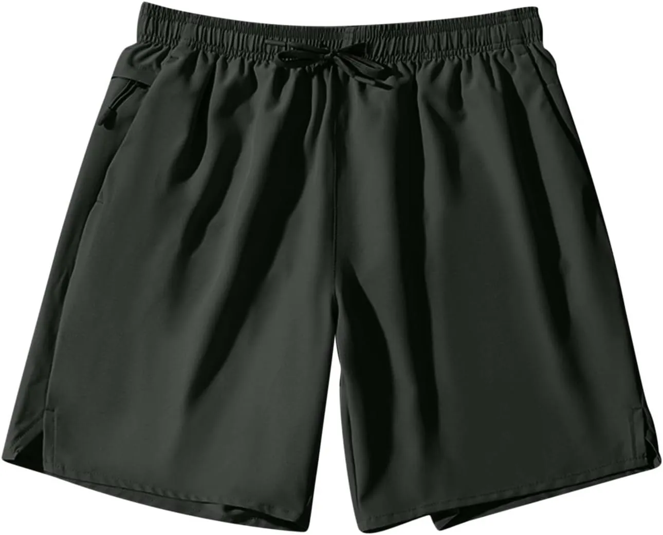 Dgoopd Mens Shorts Casual Quick Dry Shorts Workout Athletic Hiking Shorts Lightweight Running Shorts with Zipper Pockets