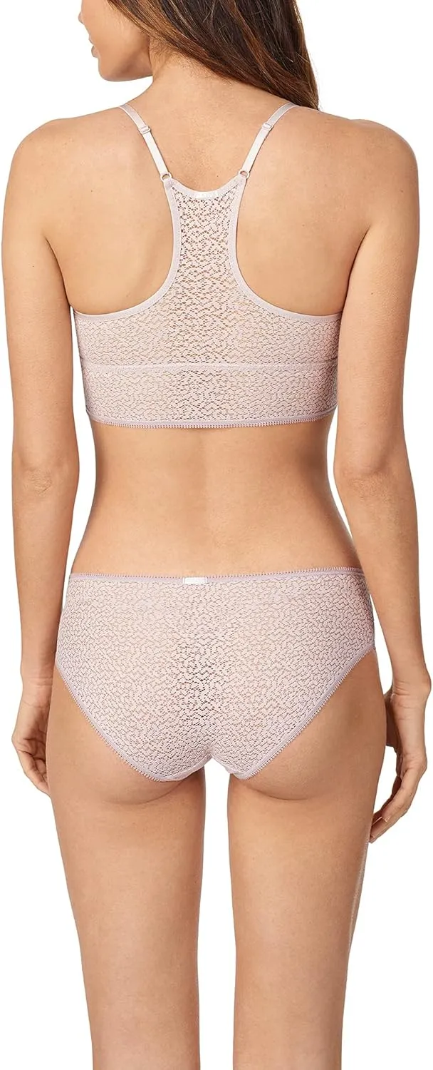 DKNY womens Modern Lace Racerback Longline Bralette Bra