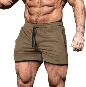 EVERWORTH Men's Workout Shorts Quick Dry Gym Shorts Bodybuilding Short Shorts, 4" Inseam Lightweight Mesh Yoga Running Shorts