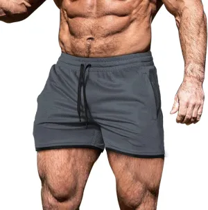 EVERWORTH Men's Workout Shorts Quick Dry Gym Shorts Bodybuilding Short Shorts, 4" Inseam Lightweight Mesh Yoga Running Shorts