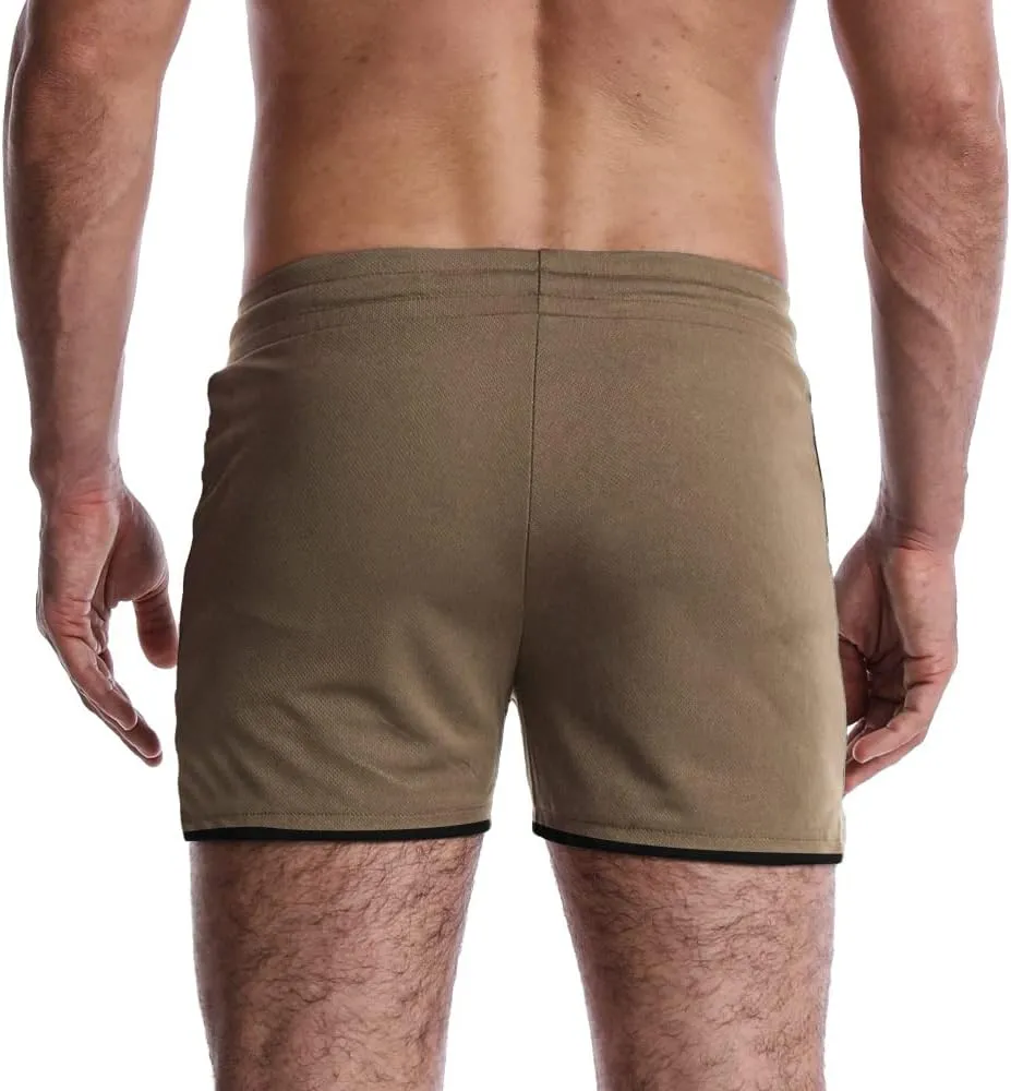 EVERWORTH Men's Workout Shorts Quick Dry Gym Shorts Bodybuilding Short Shorts, 4" Inseam Lightweight Mesh Yoga Running Shorts