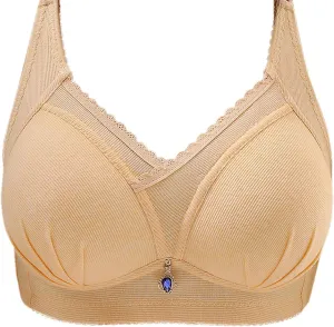 Everyday Bras for Women Cute Comfortable No Underwire Bra Push Up Breathable Bralettes Anti Sagging Bralette Underwear