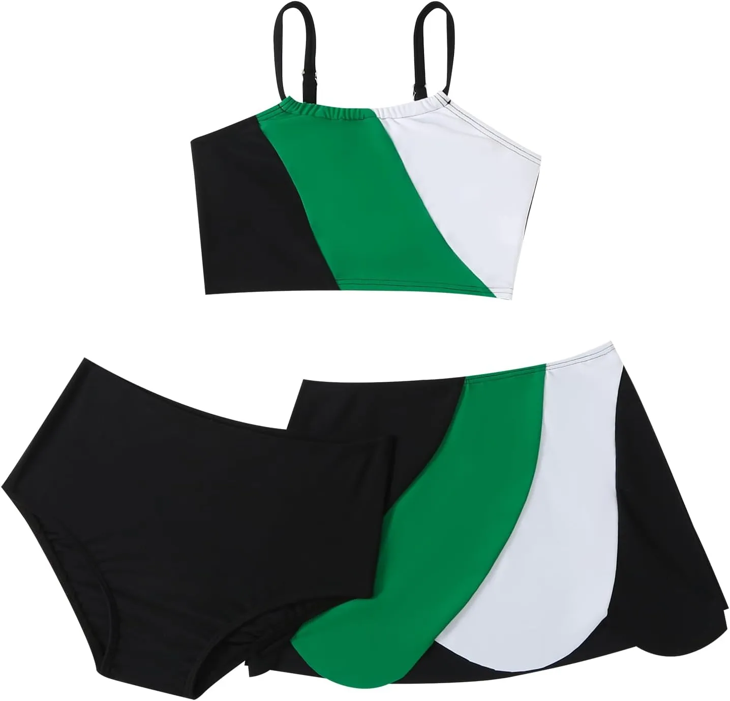 Family Matching Swimsuits Mommy and Me Swimwear Ruffled Printed Bathing Suits and Swim Trunks Sets Girl Beachwear