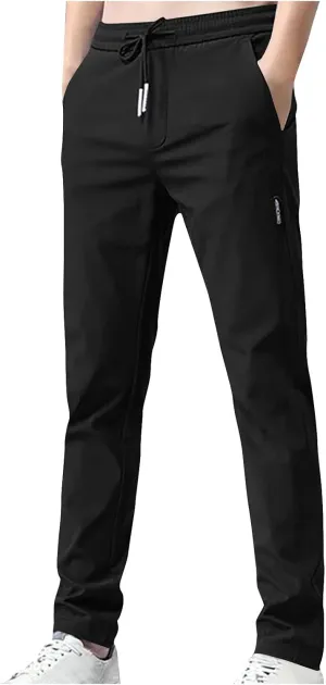 generic Golf Pants Men Straight Fit Trousers Fashion Running Tapered Jogger Pants Summer Cool Ice Silk Men Clothes Breathable