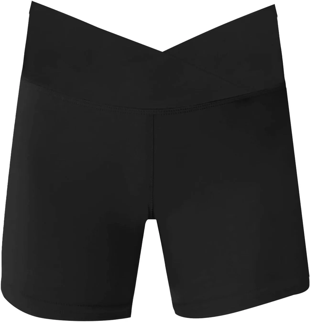 Girls Boys B𝗶ke Shorts Volleyball Spandex Shorts Kids Pull on Dance Yoga Workout Athletic Running Compression Short