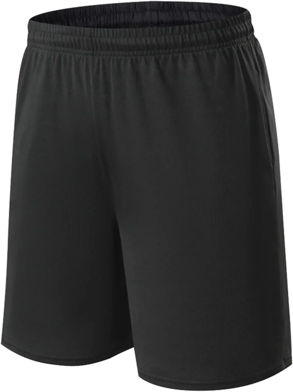 GOKKILRW Mens Athletic Shorts Running Mens Soccer Shorts 9" Mesh Basketball Shorts Active Gym Shorts with Pockets Lightweight