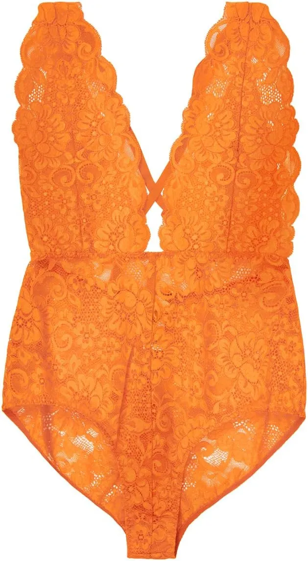 HAH Comin in HAHt Lace Bodysuit Lingerie for Women