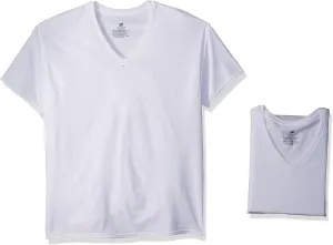 Hanes Men's Undershirt Pack, V-Neck Cotton Undershirts, Moisture-Wicking Undershirts, Odor-Control V-Neck Tees, Multipack