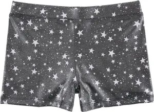 HDE Gymnastics Shorts for Girls Dance Short Glitter Sparkle Tumbling Bottoms