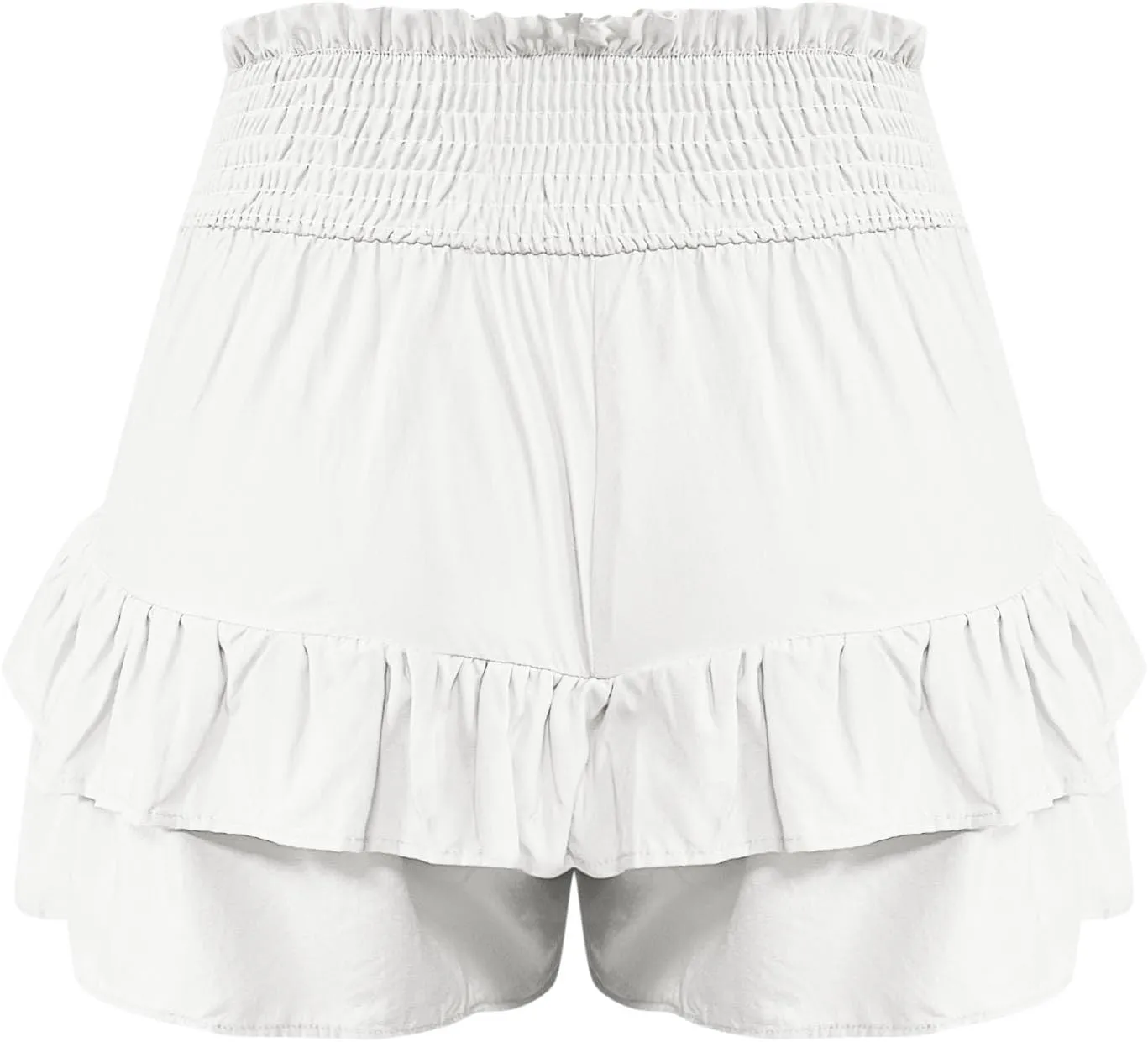 High Waisted Shorts for Women Summer Bermuda Shorts Flowy Casual Ruffle Shorts Trendy Beach Shorts Mini Pleated Skirt
