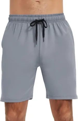 Hotfiary Men's Running Shorts Sports Gym Training Shorts with Pockets Quick Dry Summer Casual Workout Shorts Athletic Shorts