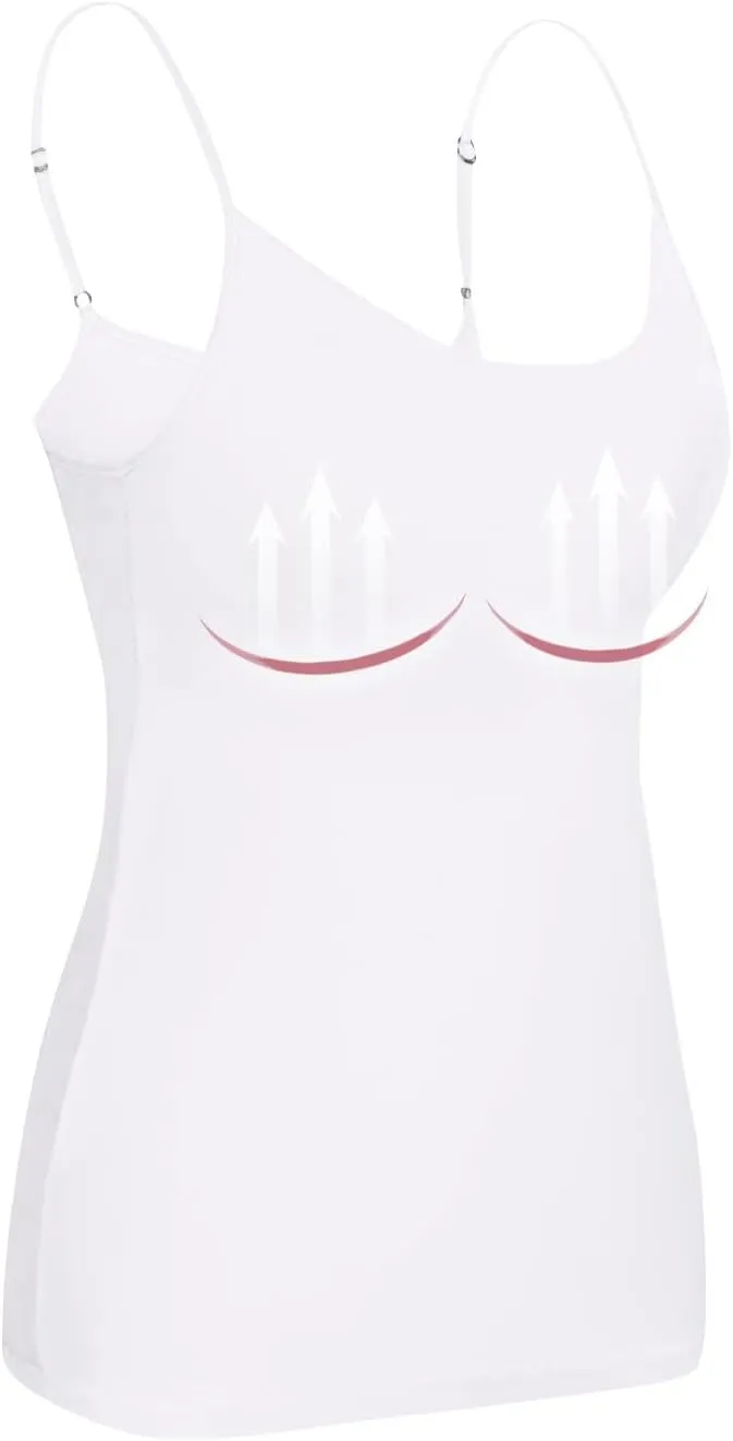 HTHLVMD Cotton Shelf Bra Camisoles Ladies Kawaii Summer Off The Shoulder Tank Tops Coloured Soft Slims Camisole