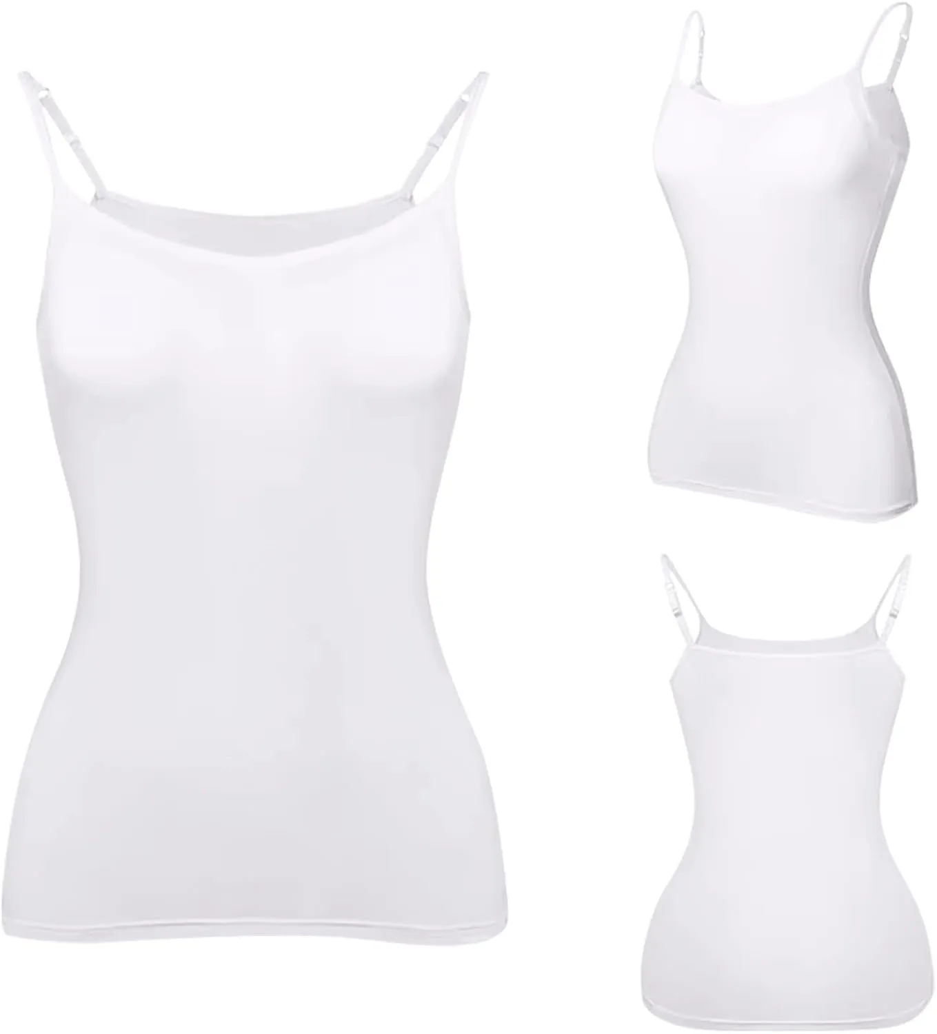 HTHLVMD Cotton Shelf Bra Camisoles Ladies Kawaii Summer Off The Shoulder Tank Tops Coloured Soft Slims Camisole