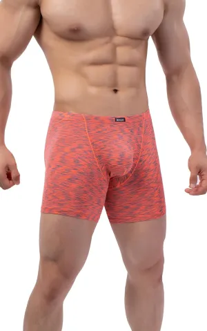 IKINGSKY Men's Quick-dry Long Leg Boxer Briefs Sexy Bulge Trunks No Ride Up Shorts Underwear Seamless Front Under Panties