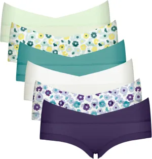 Intimate Portal Maternity Underwear Cotton Pregnancy Postpartum Panties Under the Bump Boyshort Briefs