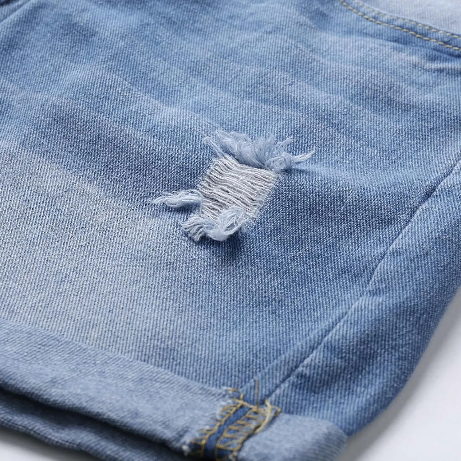 Jean Shorts for Women High Waisted Denim Shorts 2024 Casual Summer Shorts Distressed Jean Shorts Ripped Jeanshorts