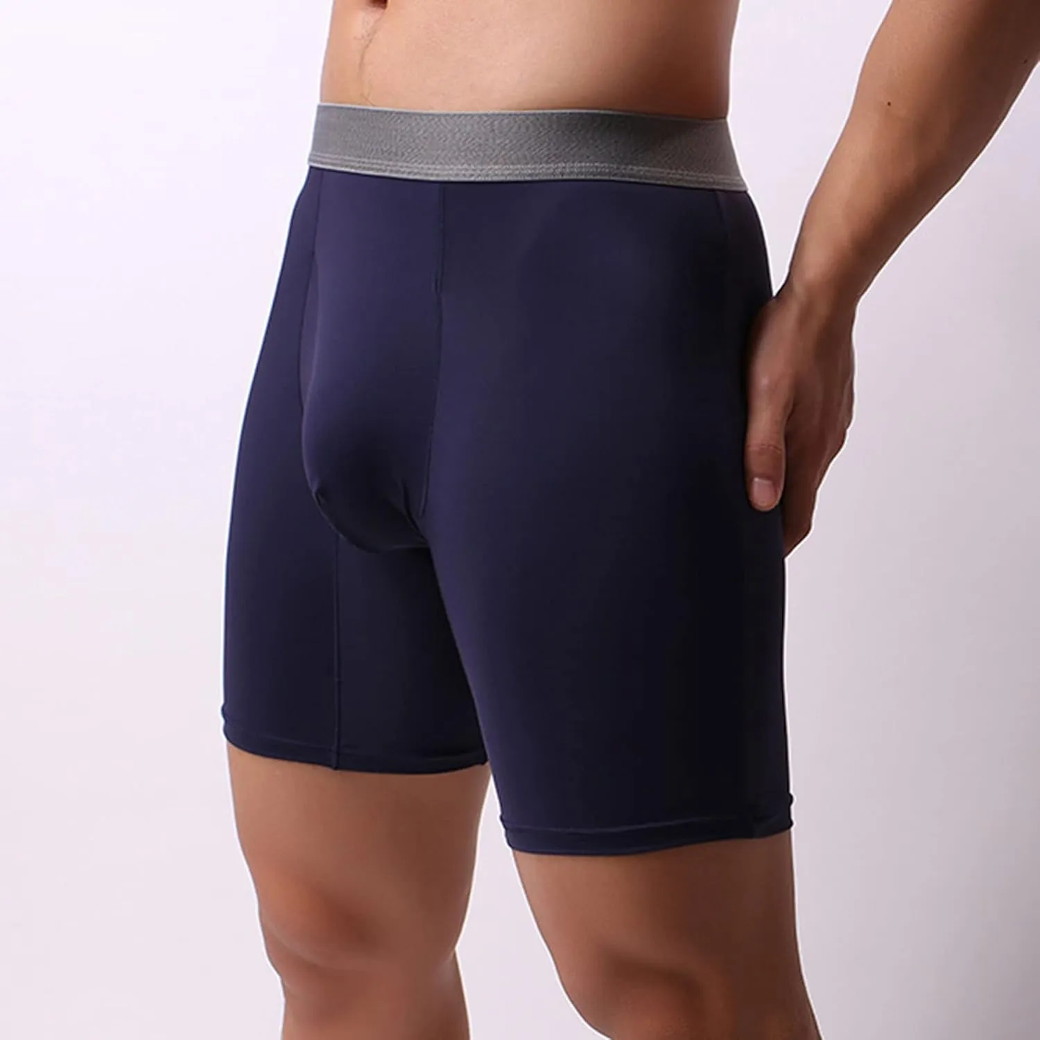 JEKE-DG Men's Underwear Boxer Briefs Boxer Pants And Ice Silk Pants Moisture-Wicking Stretch-Cotton Underwear
