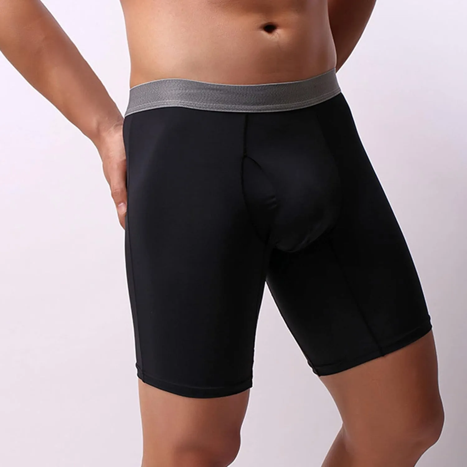 JEKE-DG Men's Underwear Boxer Briefs Boxer Pants And Ice Silk Pants Moisture-Wicking Stretch-Cotton Underwear