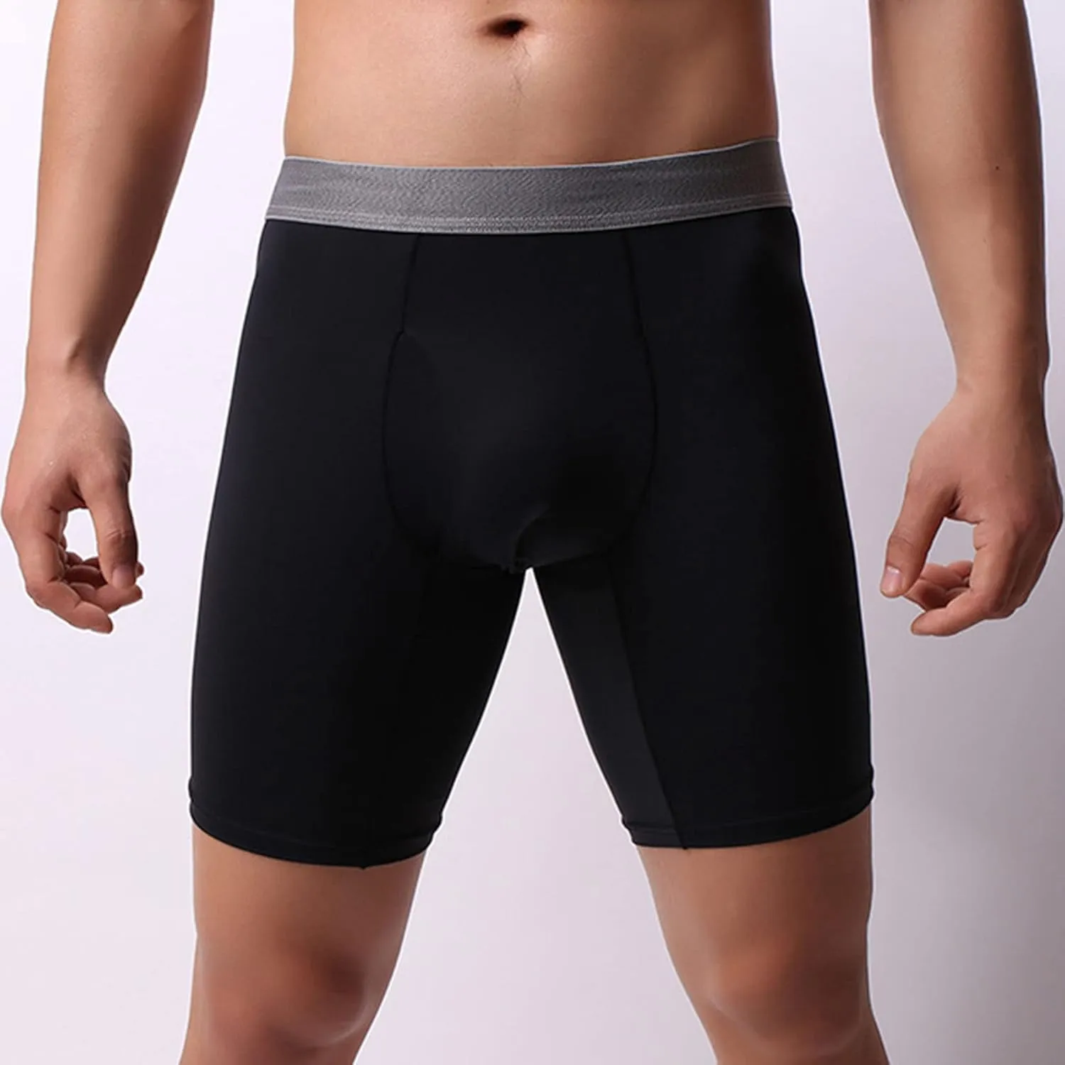 JEKE-DG Men's Underwear Boxer Briefs Boxer Pants And Ice Silk Pants Moisture-Wicking Stretch-Cotton Underwear