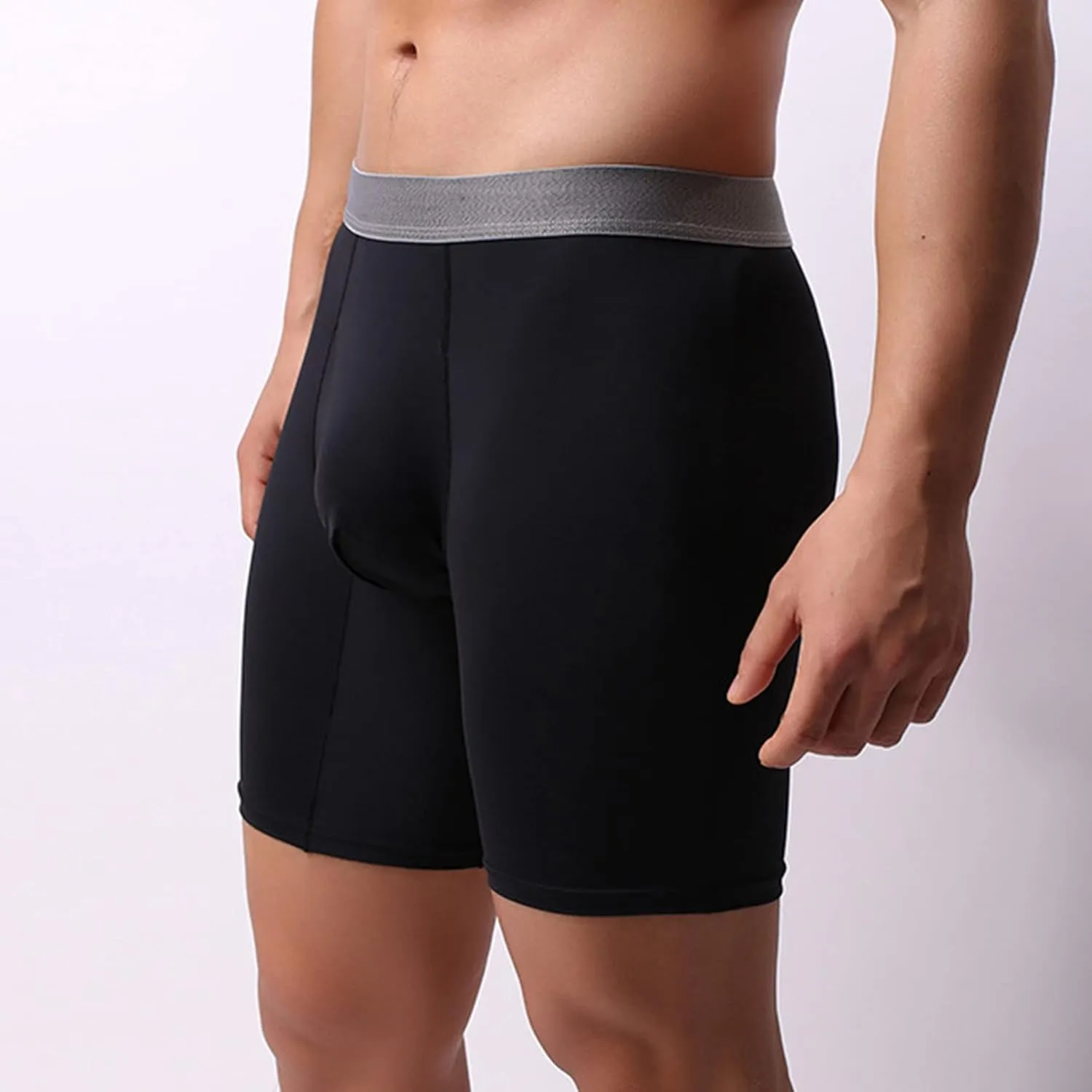 JEKE-DG Men's Underwear Boxer Briefs Boxer Pants And Ice Silk Pants Moisture-Wicking Stretch-Cotton Underwear