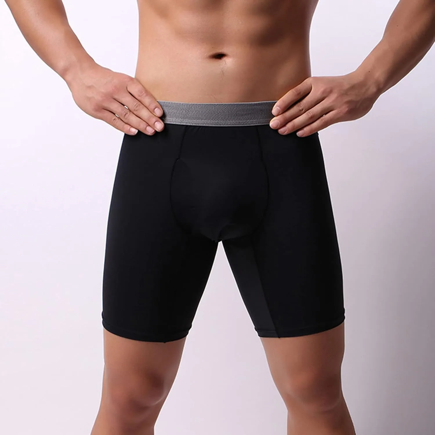 JEKE-DG Men's Underwear Boxer Briefs Boxer Pants And Ice Silk Pants Moisture-Wicking Stretch-Cotton Underwear