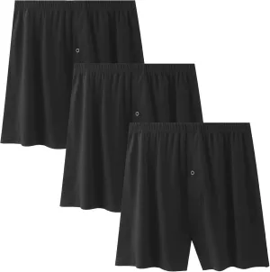 JEsilunmaMY Mens Loose Breathable Pajama Shorts Plus Size Sleep Lounge Underwear Soft Comfort Cotton Stretch Boxer Shorts