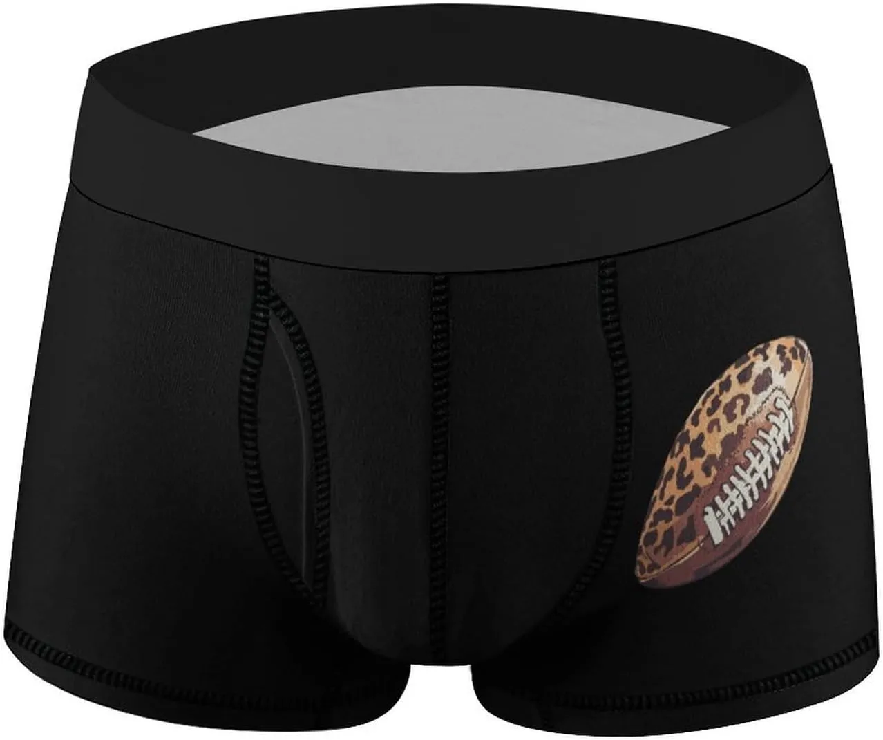 Leopard Football Men's Tight Boxer Briefs Breathable Underwear Soft Stretch Trunks