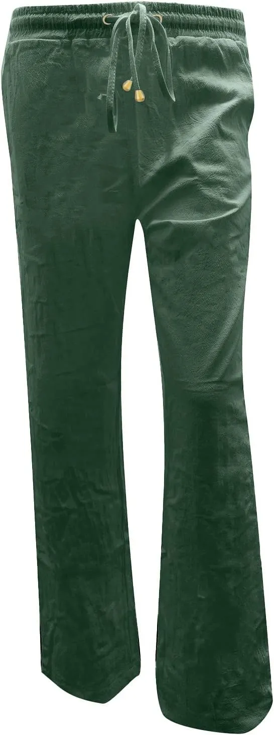 Linen Pants Women Loose Fit Cotton Pants Lightweight Summer Pants Loose Trousers Pants Casual High Waist Pants