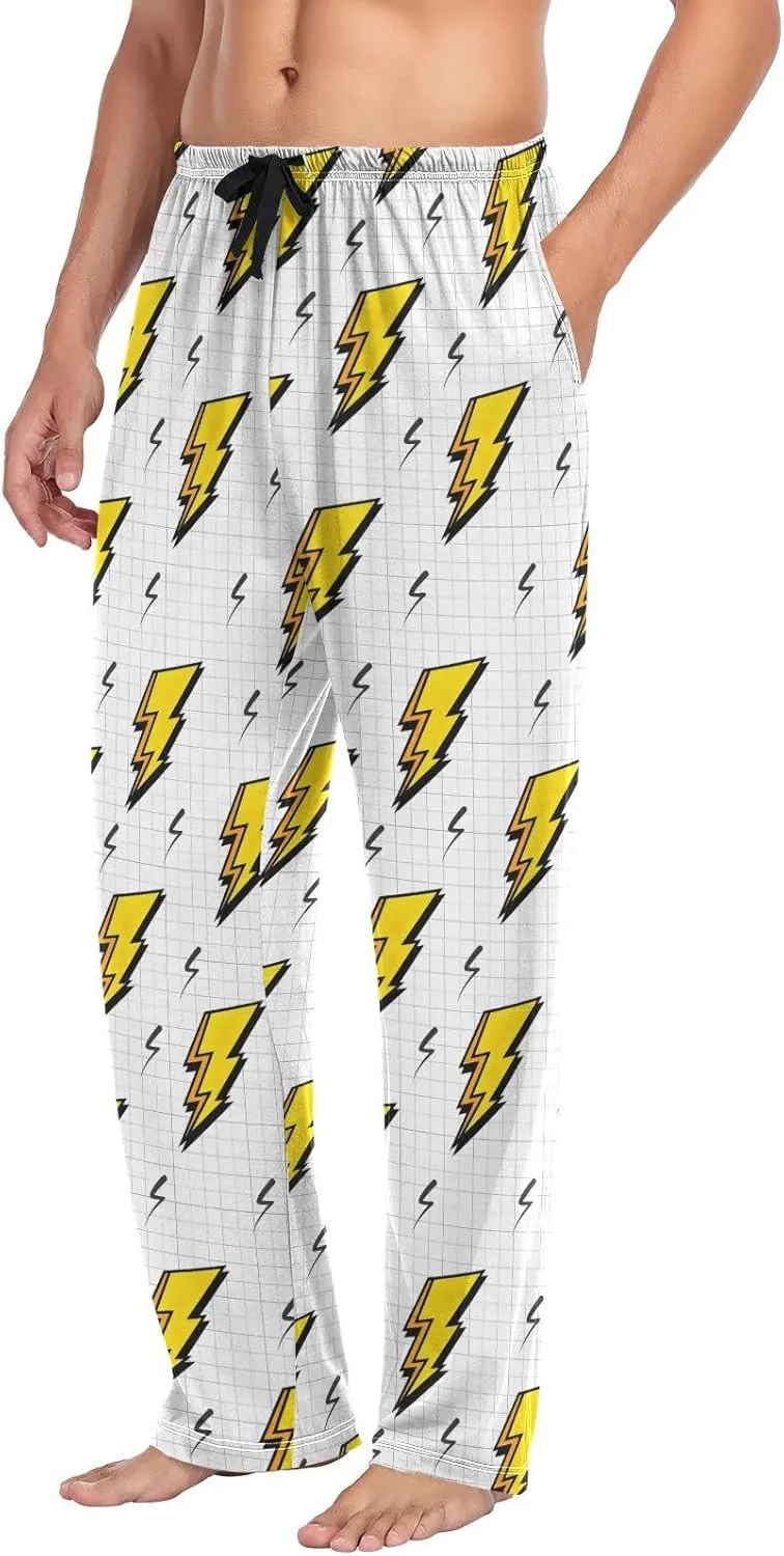 linqin Men's Pajama Pant Chrysanthemum Comfy Soft Lounge Sleep Pants Pajama Bottoms