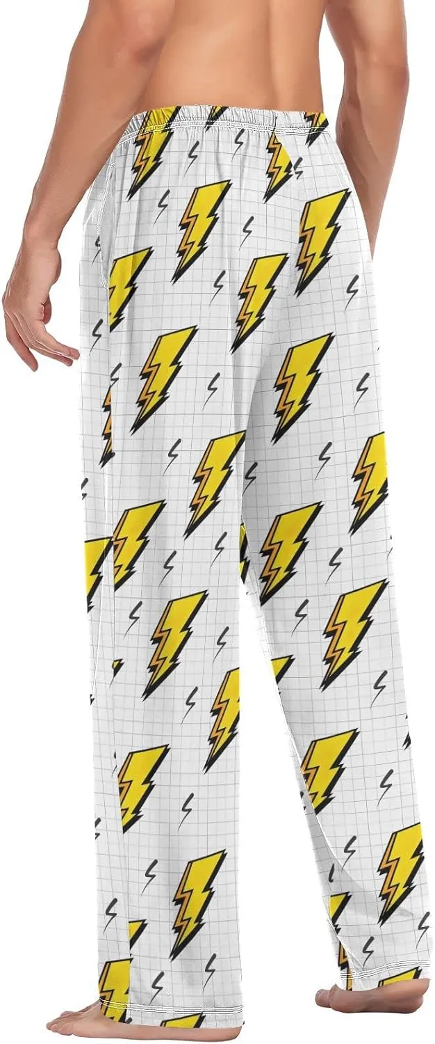 linqin Men's Pajama Pant Chrysanthemum Comfy Soft Lounge Sleep Pants Pajama Bottoms