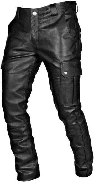 Men Cargo Combat Pants Casual Cotton Stretch Pant Cuffed Sweatpant Joggers Loose Fit Sports Gym Jogger Bottoms