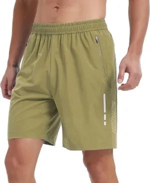Men's Athletic Running Shorts Quick Dry Workout Gym Shorts 7" Lightweight Sports Active Training Tennis Hiking Shorts