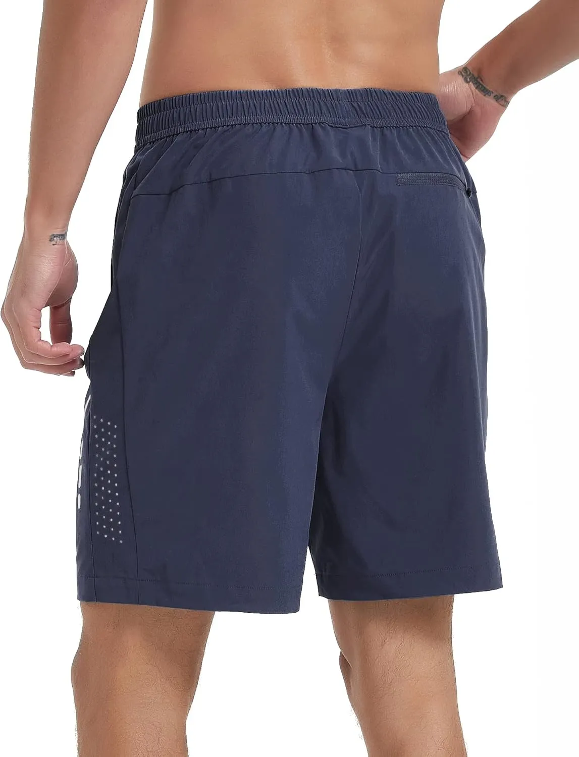 Men's Athletic Running Shorts Quick Dry Workout Gym Shorts 7" Lightweight Sports Active Training Tennis Hiking Shorts