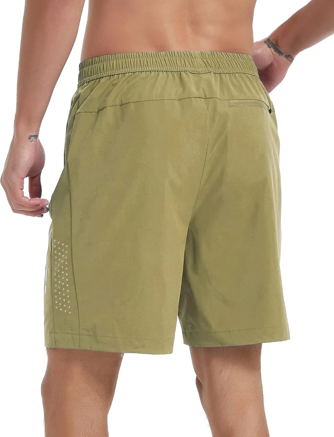 Men's Athletic Running Shorts Quick Dry Workout Gym Shorts 7" Lightweight Sports Active Training Tennis Hiking Shorts