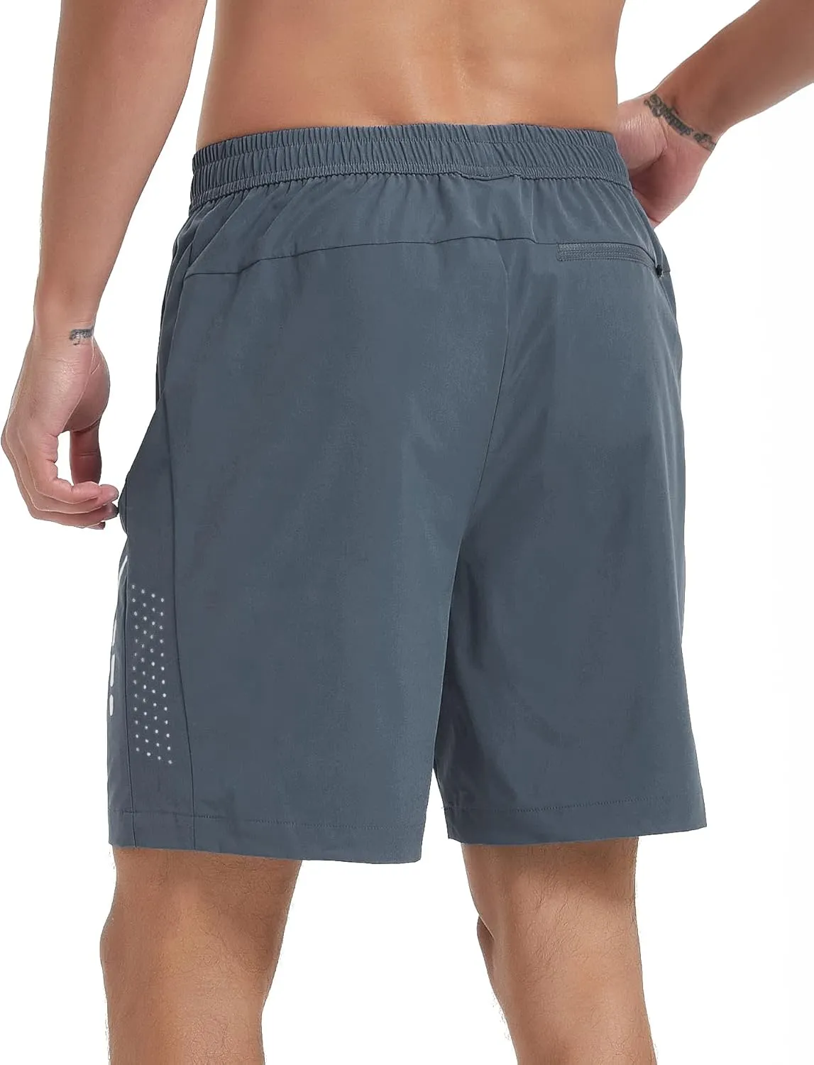 Men's Athletic Running Shorts Quick Dry Workout Gym Shorts 7" Lightweight Sports Active Training Tennis Hiking Shorts