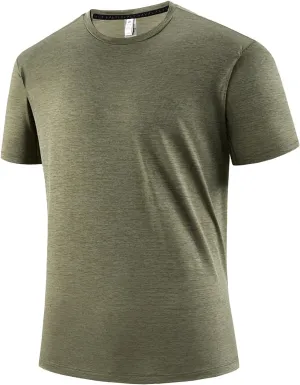 Mens Athletic Shirts Short Sleeve UPF 50   Sun Protection Sportstyle Swim T-Shirt Quick Dry Lightweight Breathable Tops