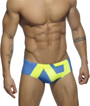 Men's Bikini Swimwear Sexy Low Rise Swimming Briefs with Adjustable Drawstring