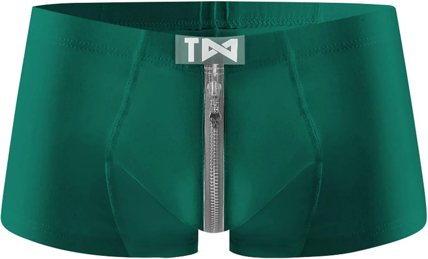 Mens Boxer Underwear Breathable Zipper Up Briefs Underwear Lingerie Cotton Low Waist Underwear Strench Trunks