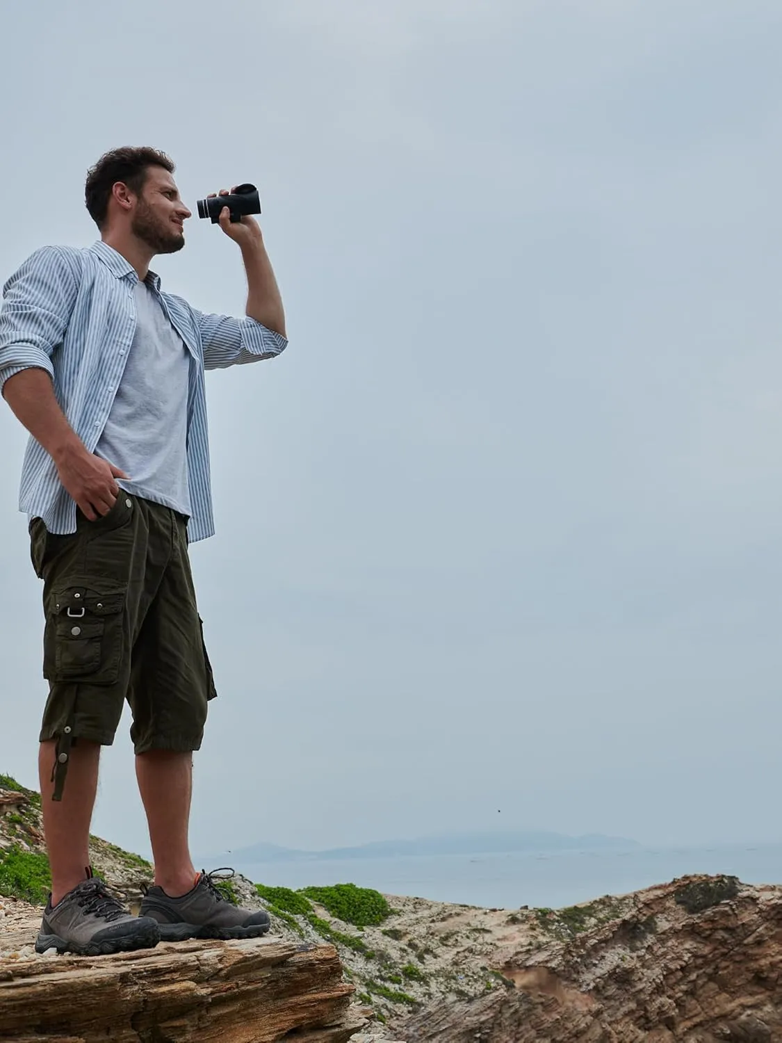 Mens Cargo Shorts Casual Shorts Hiking Shorts Below Knee Relaxed Fit Multi Pockets Running Joggers Outdoor Mens Shorts