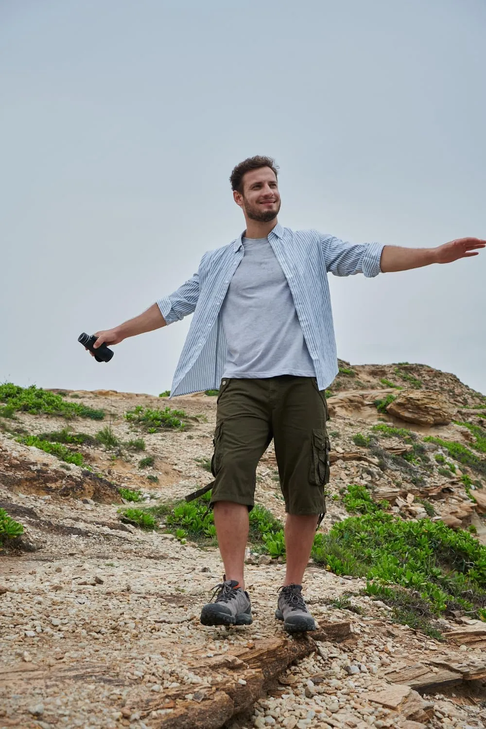 Mens Cargo Shorts Casual Shorts Hiking Shorts Below Knee Relaxed Fit Multi Pockets Running Joggers Outdoor Mens Shorts
