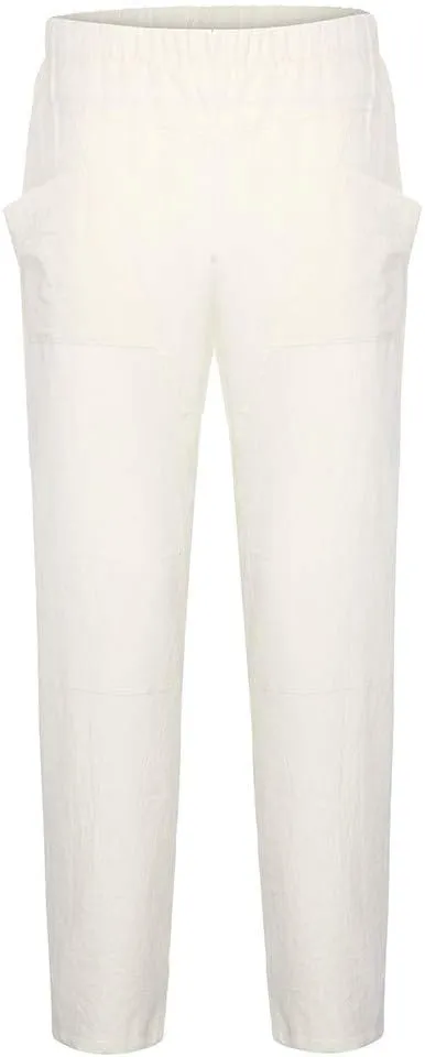 Men's Casual Pants Linen Pants Relaxed-Fit Beach Pants Summer Yoga Pants Soft Elastic Waist Pants