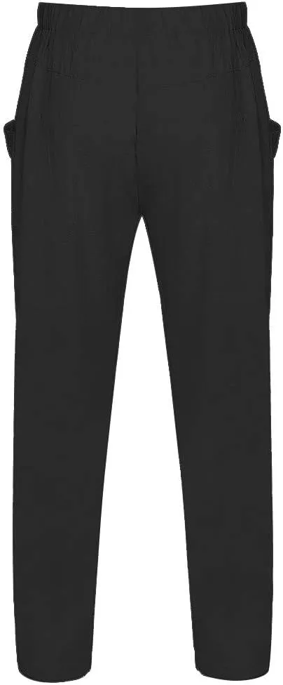 Men's Casual Pants Linen Pants Relaxed-Fit Beach Pants Summer Yoga Pants Soft Elastic Waist Pants