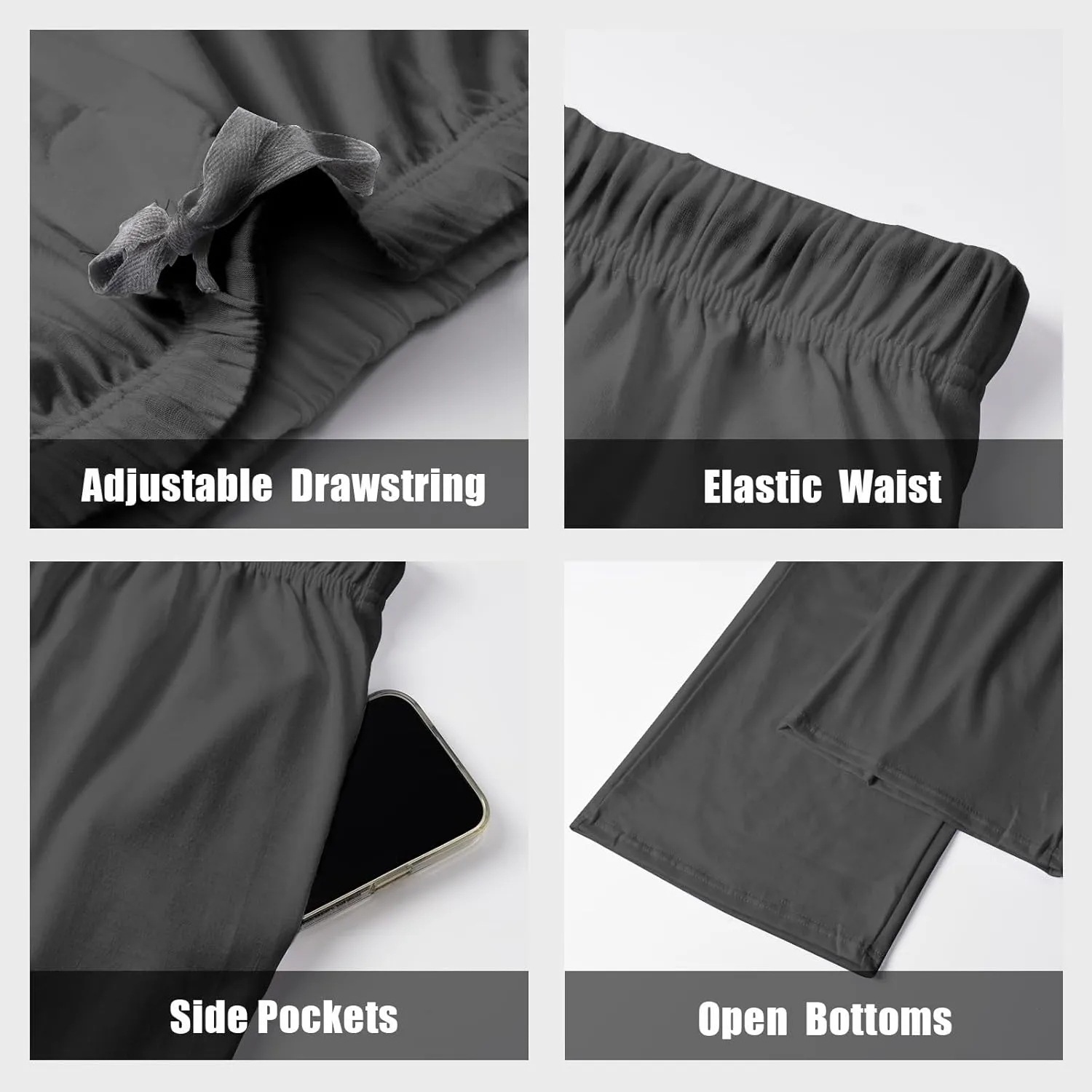 Mens Cotton Yoga Pants Home Trousers Running Bodybuilding Casual Pants Joggers Lightweight Sweatpants