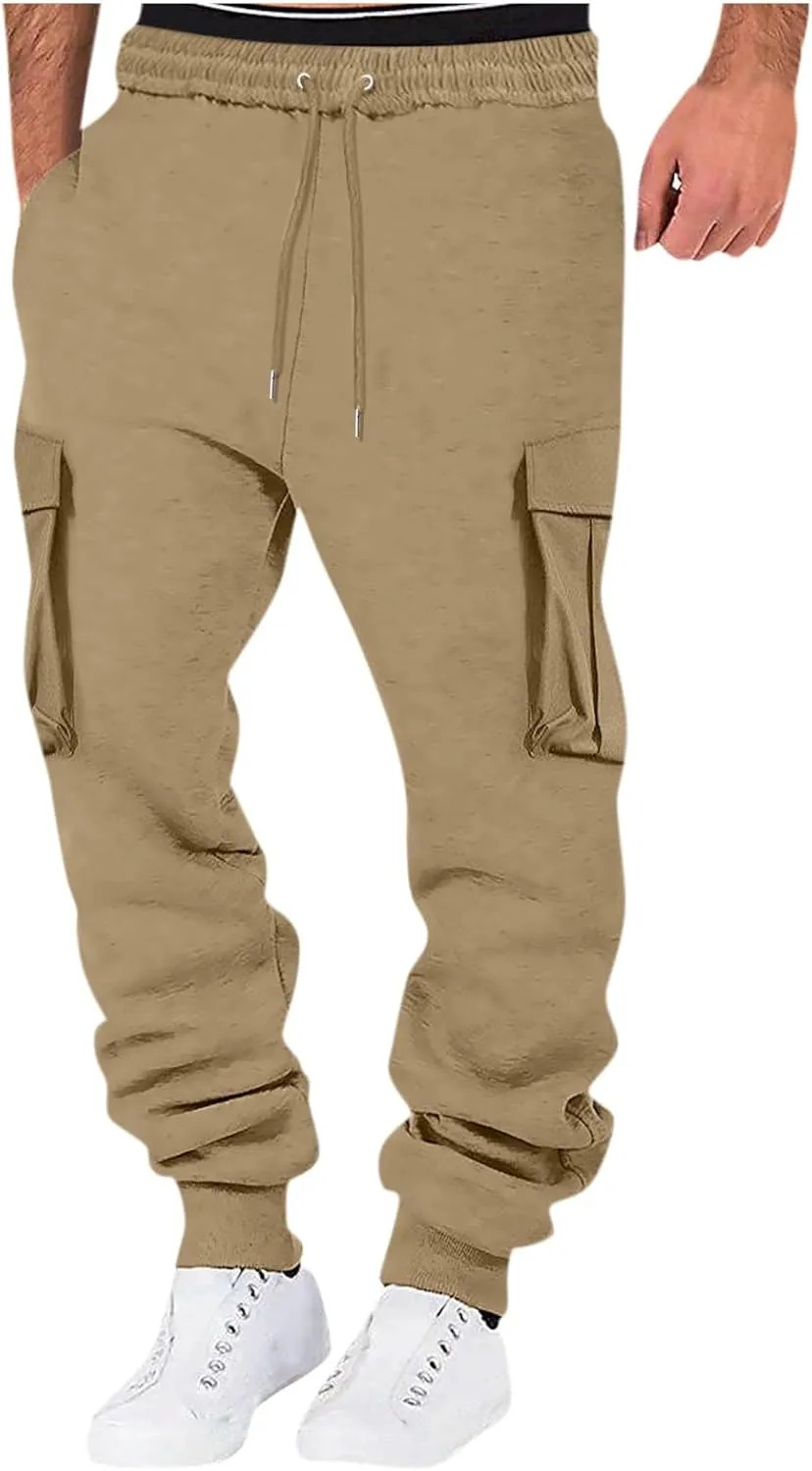 Mens Jogging Casual Sweatpants Mens Hiking Pants Pocket Bodybuilding Men's Track Training Pants Joggers Sweatpants